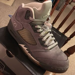 Jordan wolf grey 5’s worn twice